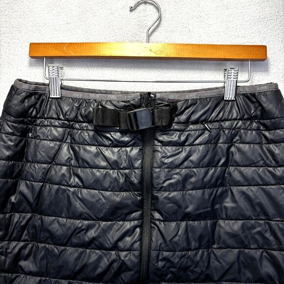 Swix Quilted Puffer Skirt Womens Medium Black Insulated Zip Up Ski Snow Outdoor - Picture 2 of 14